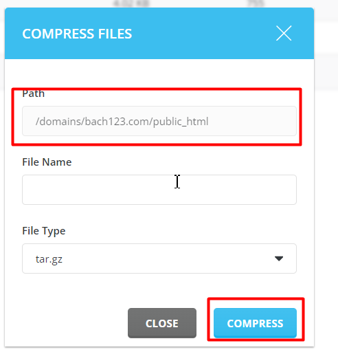 Nhấn vào "Compress" để nén file