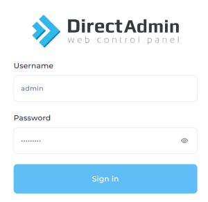 Login vào Control Panel của Direct Admin