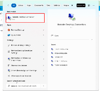 Cách sử dụng Remote Desktop Connection