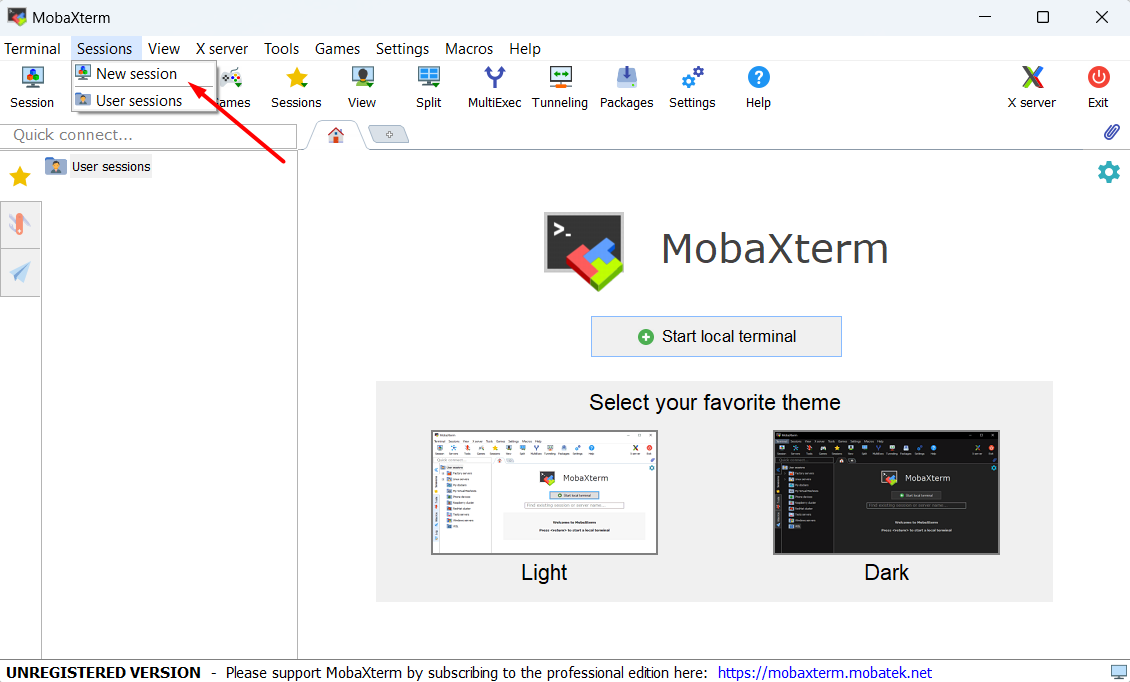 Sử dụng MobaXterm để kết nối SSH