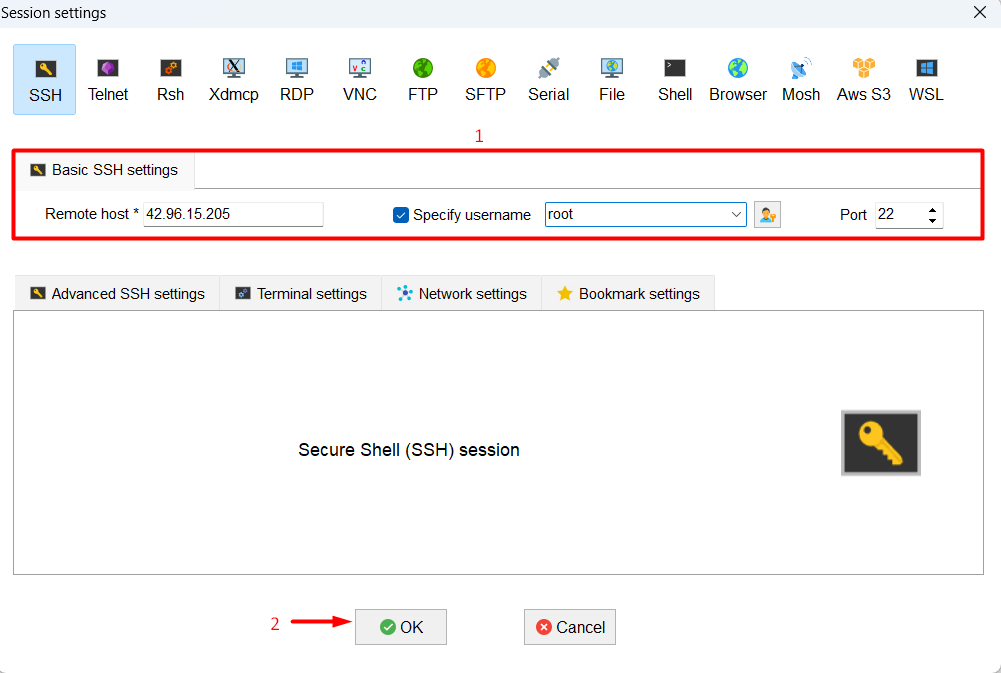 Sử dụng MobaXterm để kết nối SSH