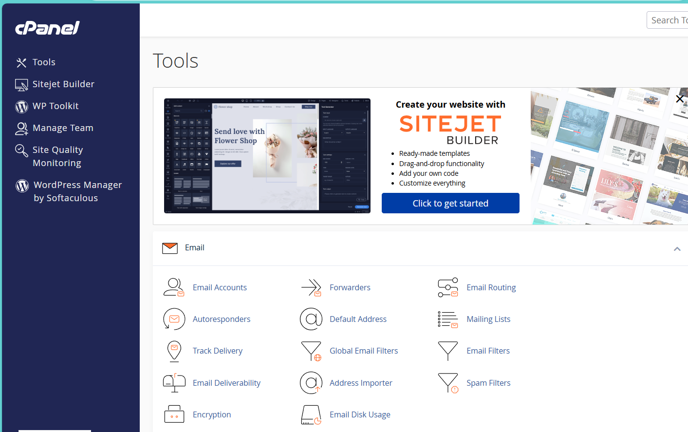 Đăng nhập lại và kiểm tra xem lỗi cPanel does not support NetworkManager enabled đã khắc phục chưa.