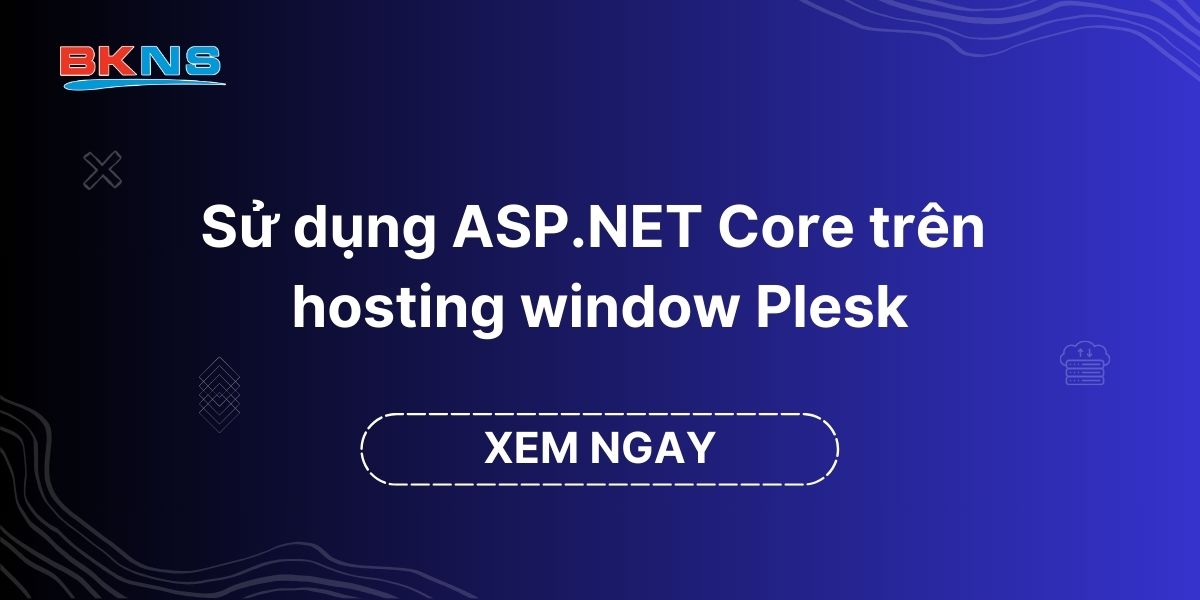 Sử dụng ASP.NET Core trên hosting window Plesk