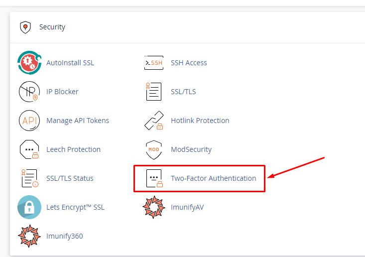 Tìm đến Two-Factor Authentication