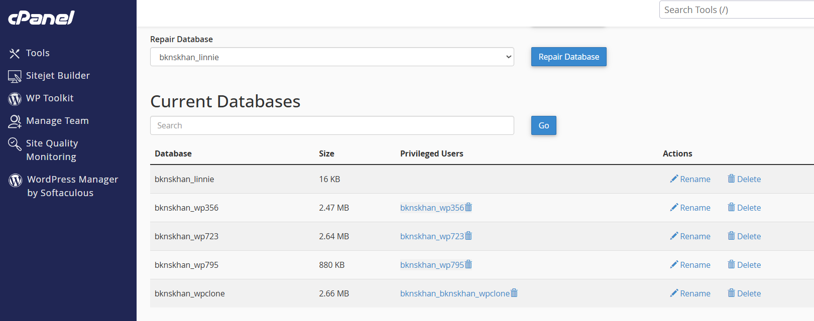 Với MySQL® Databases