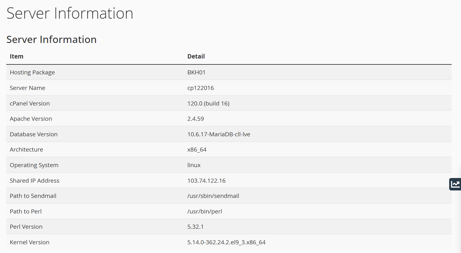 server-information